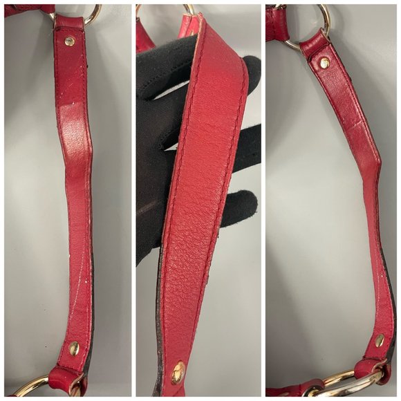 Michael Kors Red Pebbled Leather Hobo/Handbag - Picture 14 of 15